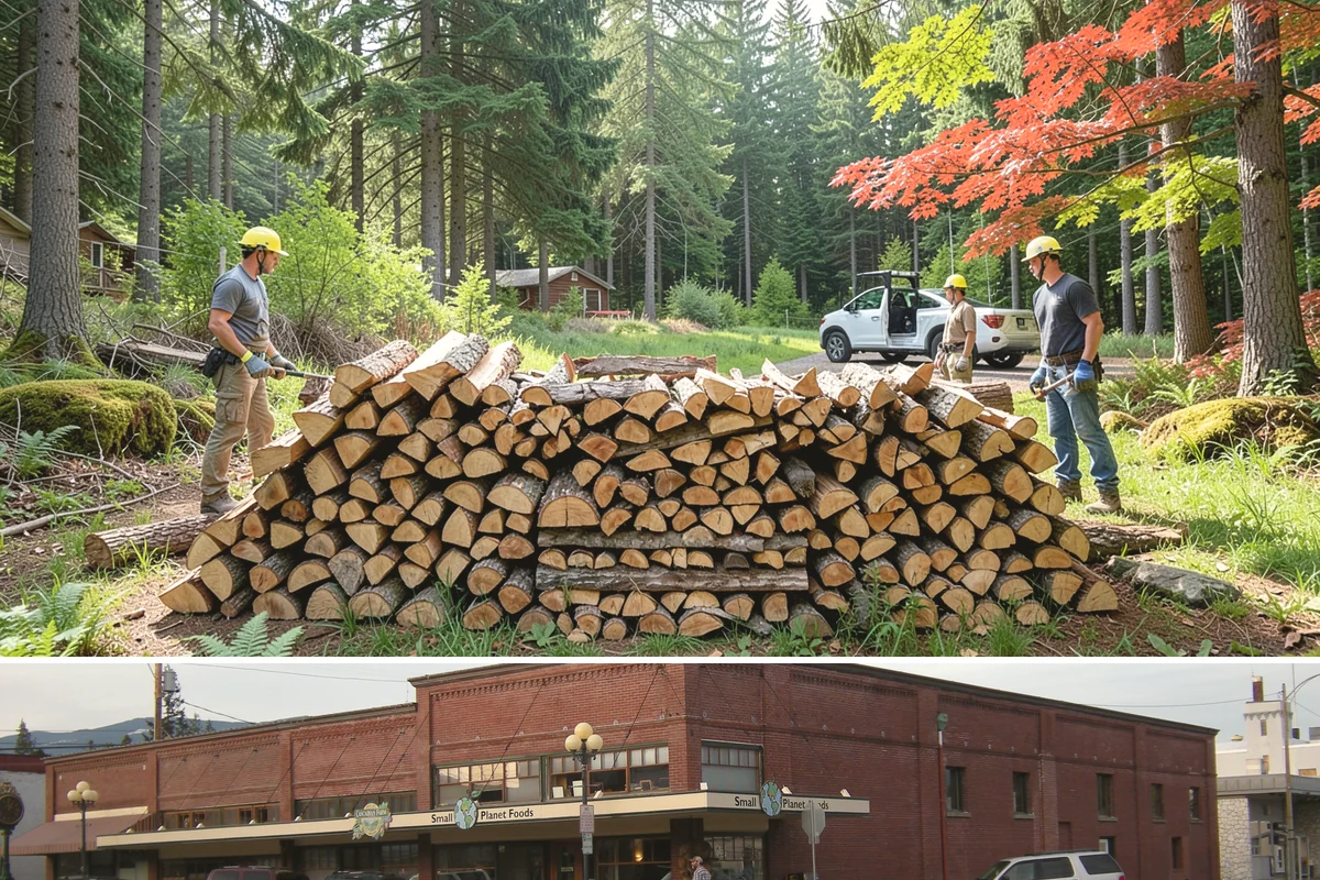 Firewood Racks in Sedro-Woolley, Skagit County, WA - Set up a rack in late summer or early fall so wood has a dry base before the rainy season arrives.