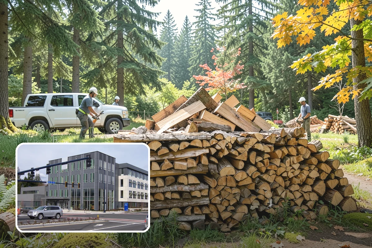 Firewood Racks in Shoreline, King County, WA - Keeps wood off wet ground so the bottom layer stays dry