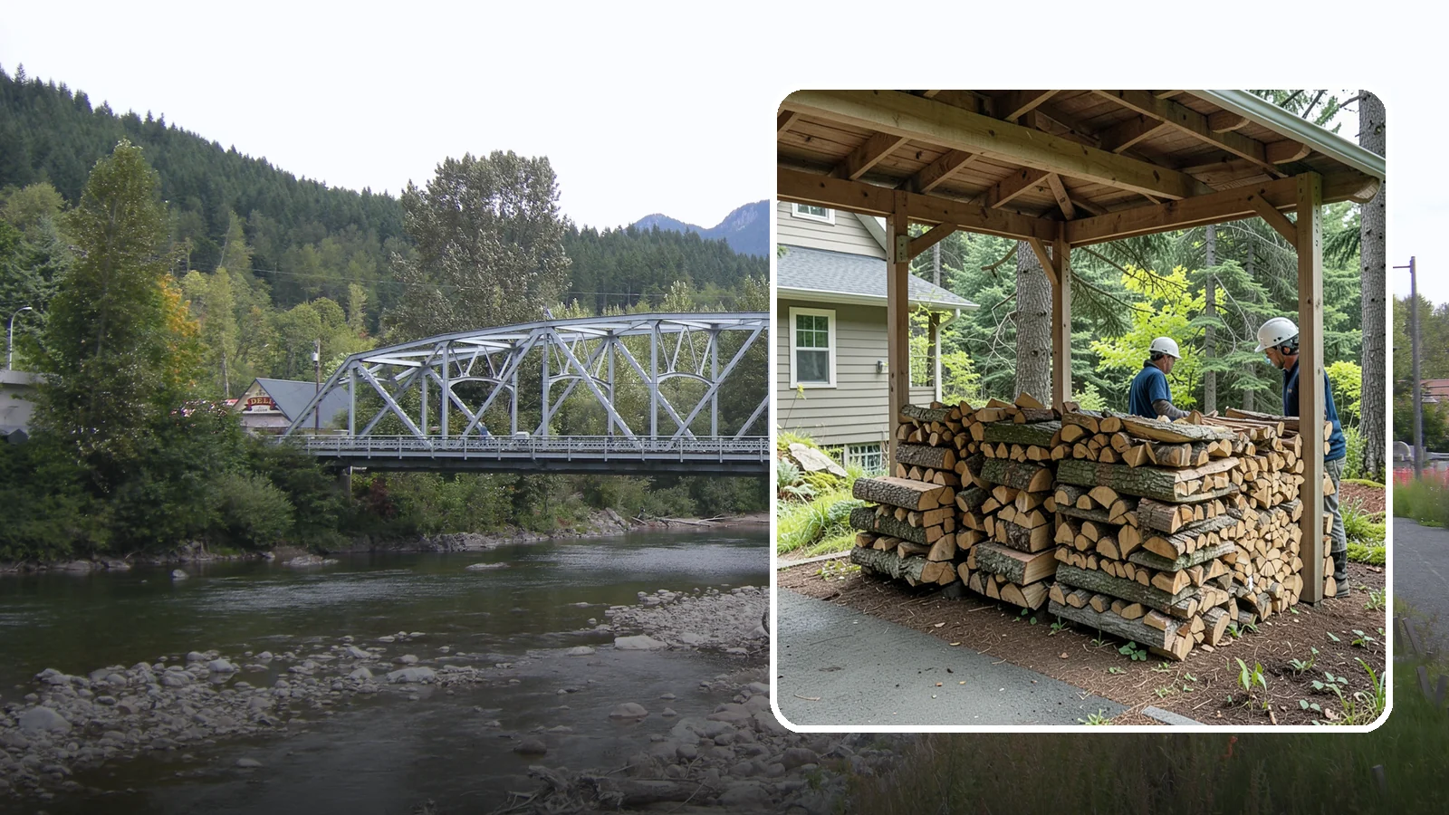 Firewood Racks in Skykomish, King County, WA - We supply and set up sturdy firewood racks that keep your wood off the ground and drying properly through wet Pacific Northwest...