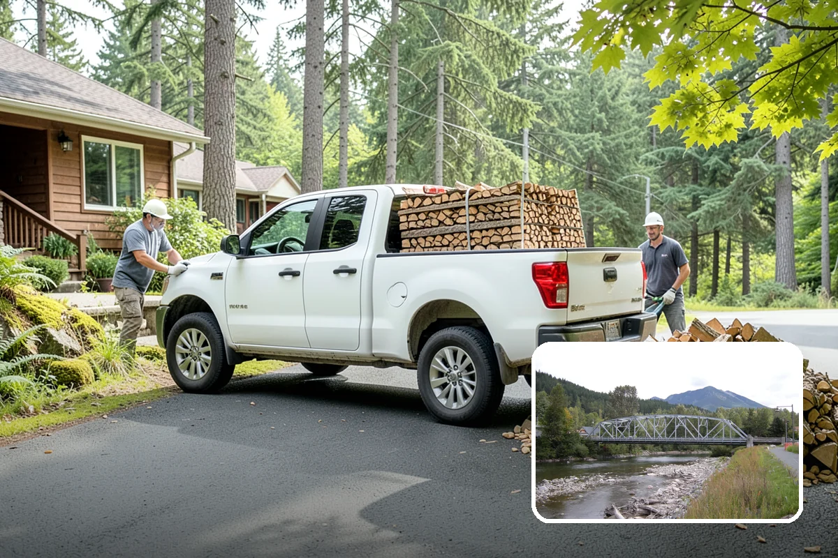 Firewood Racks in Skykomish, King County, WA - Keeps wood off wet ground so the bottom layer stays dry