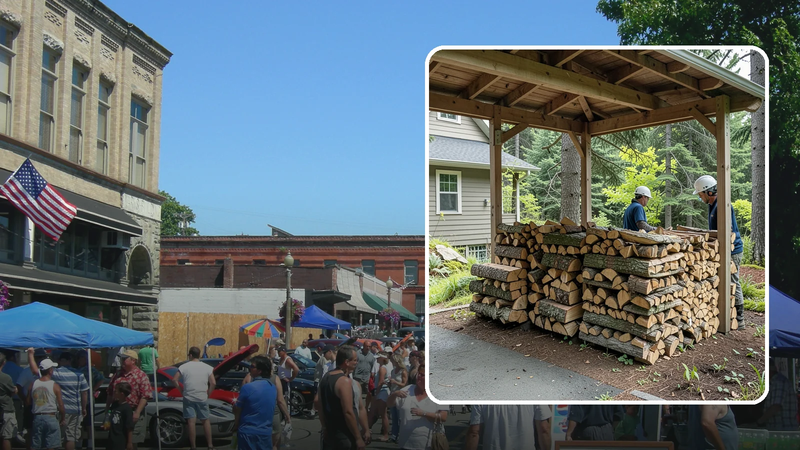 Firewood Racks in Snohomish, Snohomish County, WA - We supply and set up sturdy firewood racks that keep your wood off the ground and drying properly through wet Pacific Northwest...