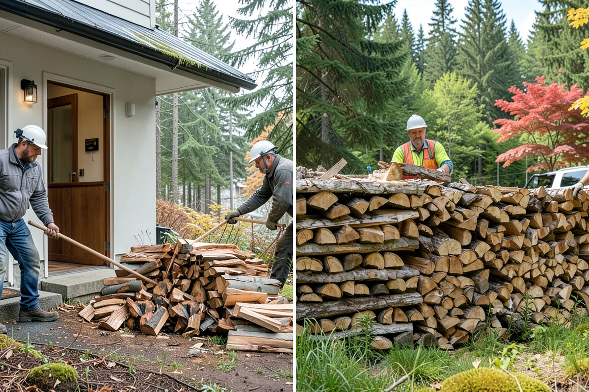 Firewood Racks in Snoqualmie, King County, WA - Review your burn volume and available yard space