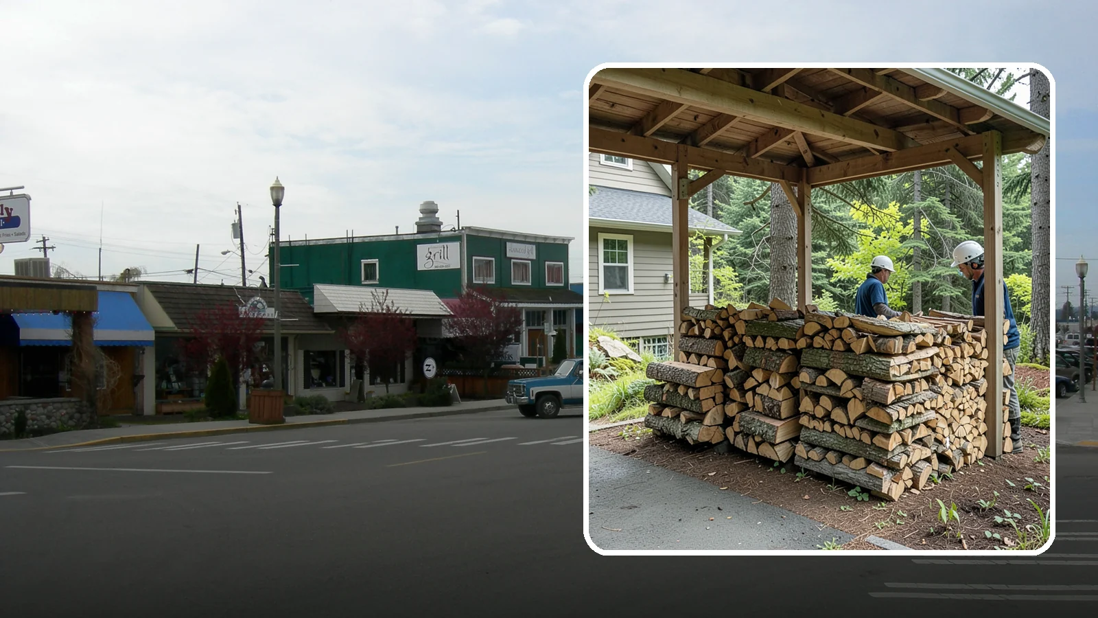Firewood Racks in Stanwood, Snohomish County, WA - We supply and set up sturdy firewood racks that keep your wood off the ground and drying properly through wet Pacific Northwest...