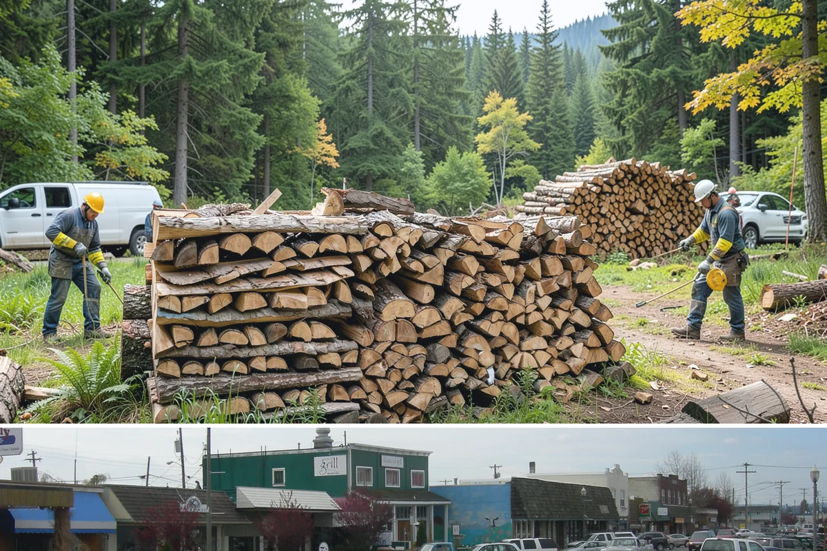 Firewood Racks in Stanwood, Snohomish County, WA - Set up a rack in late summer or early fall so wood has a dry base before the rainy season arrives.