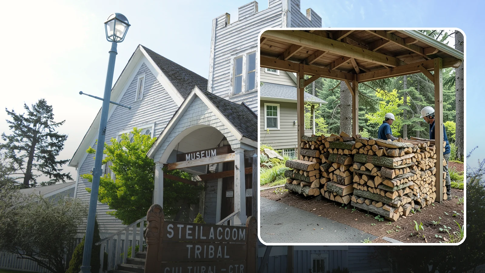 Firewood Racks in Steilacoom, Pierce County, WA - We supply and set up sturdy firewood racks that keep your wood off the ground and drying properly through wet Pacific Northwest...