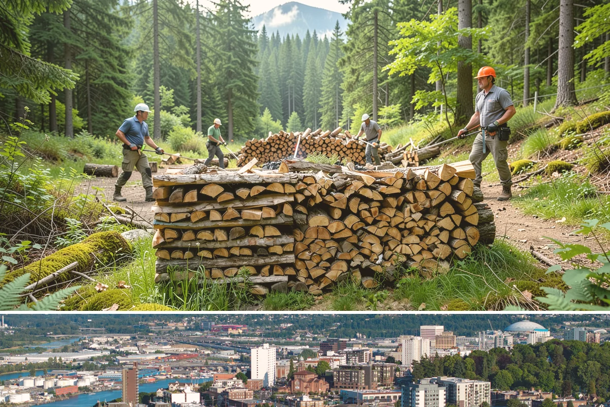 Firewood Racks in Tacoma, Pierce County, WA - Set up a rack in late summer or early fall so wood has a dry base before the rainy season arrives.