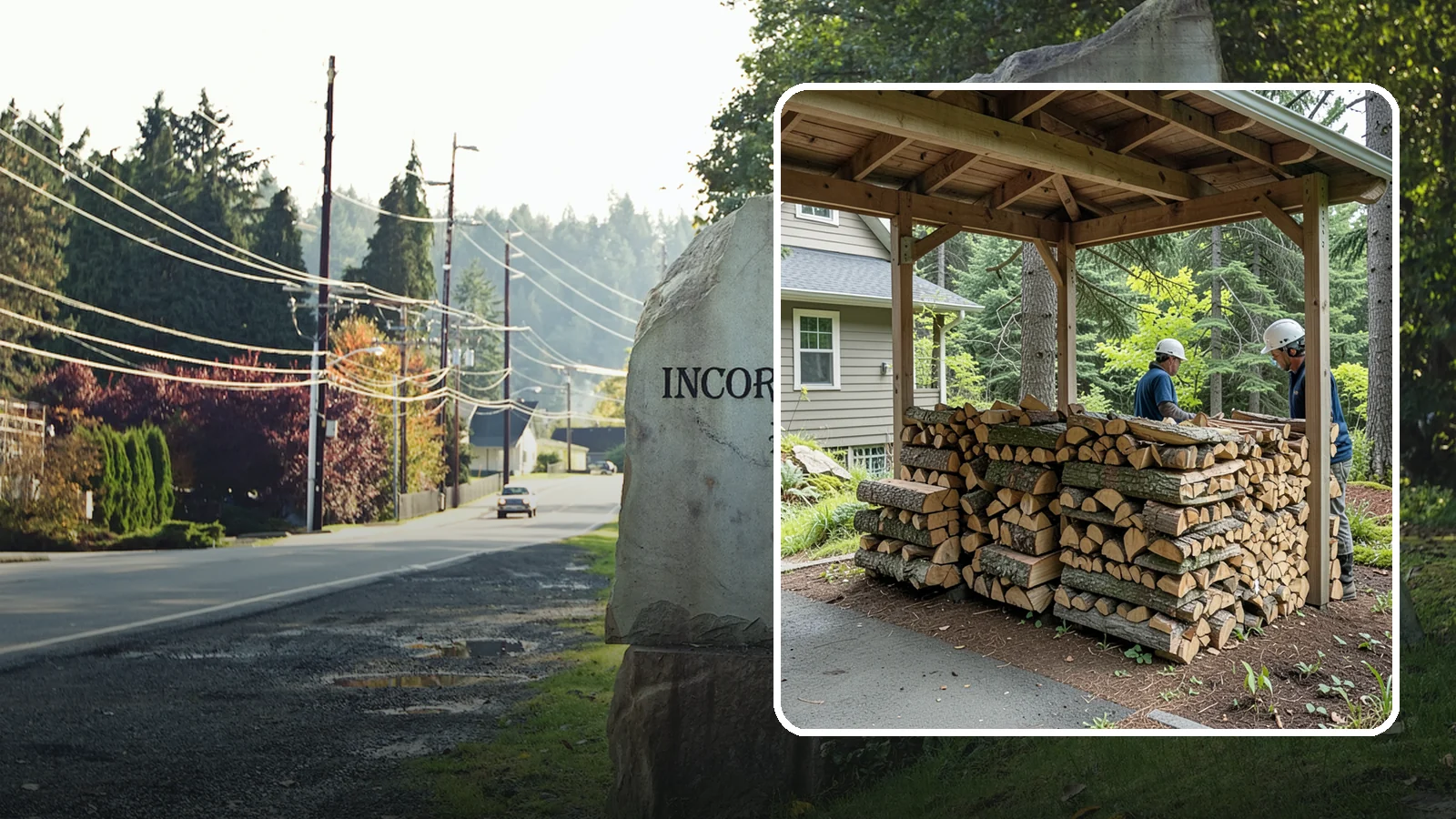 Firewood Racks in Wilkeson, Pierce County, WA - We supply and set up sturdy firewood racks that keep your wood off the ground and drying properly through wet Pacific Northwest...