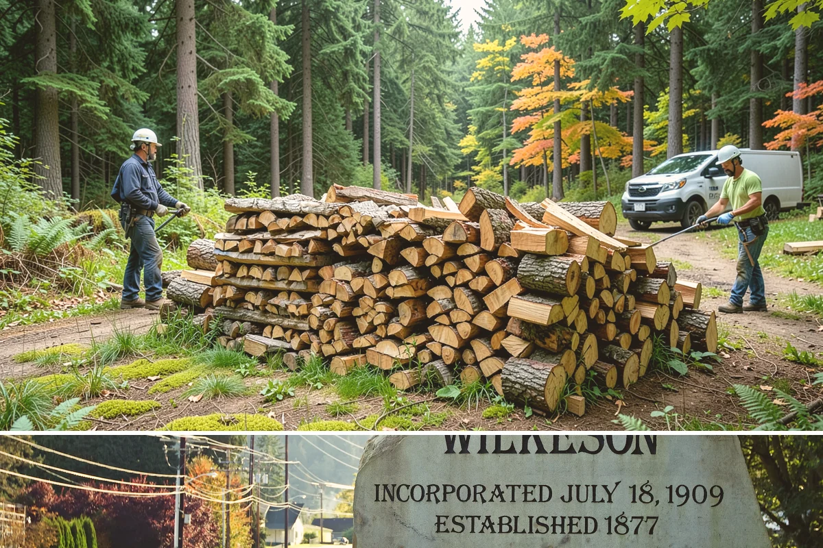 Firewood Racks in Wilkeson, Pierce County, WA - Set up a rack in late summer or early fall so wood has a dry base before the rainy season arrives.
