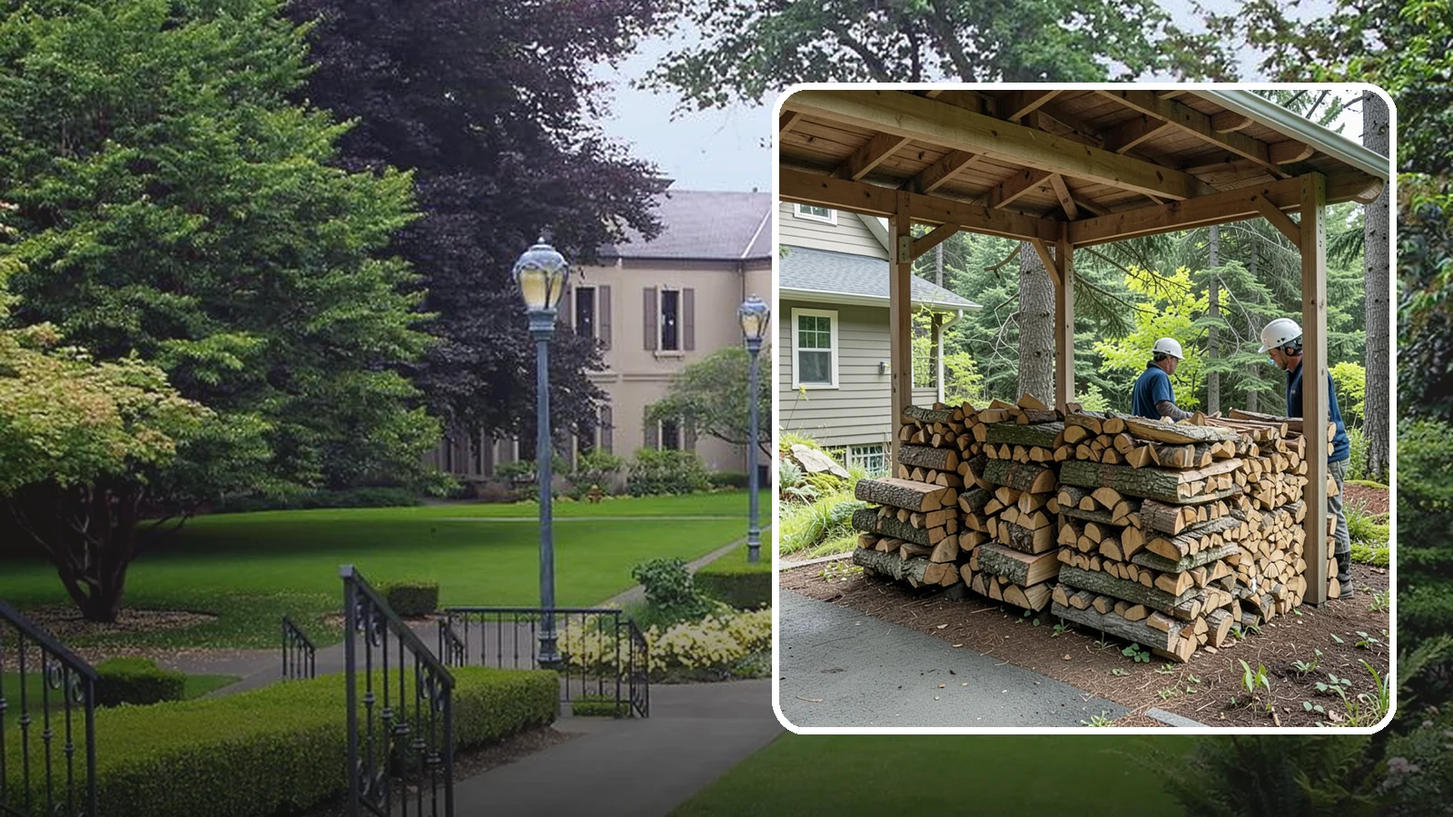 Firewood Racks in Woodinville, King County, WA - We supply and set up sturdy firewood racks that keep your wood off the ground and drying properly through wet Pacific Northwest...