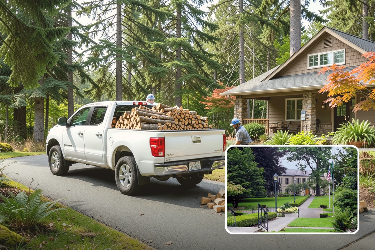 Firewood Racks in Woodinville, King County, WA - Keeps wood off wet ground so the bottom layer stays dry