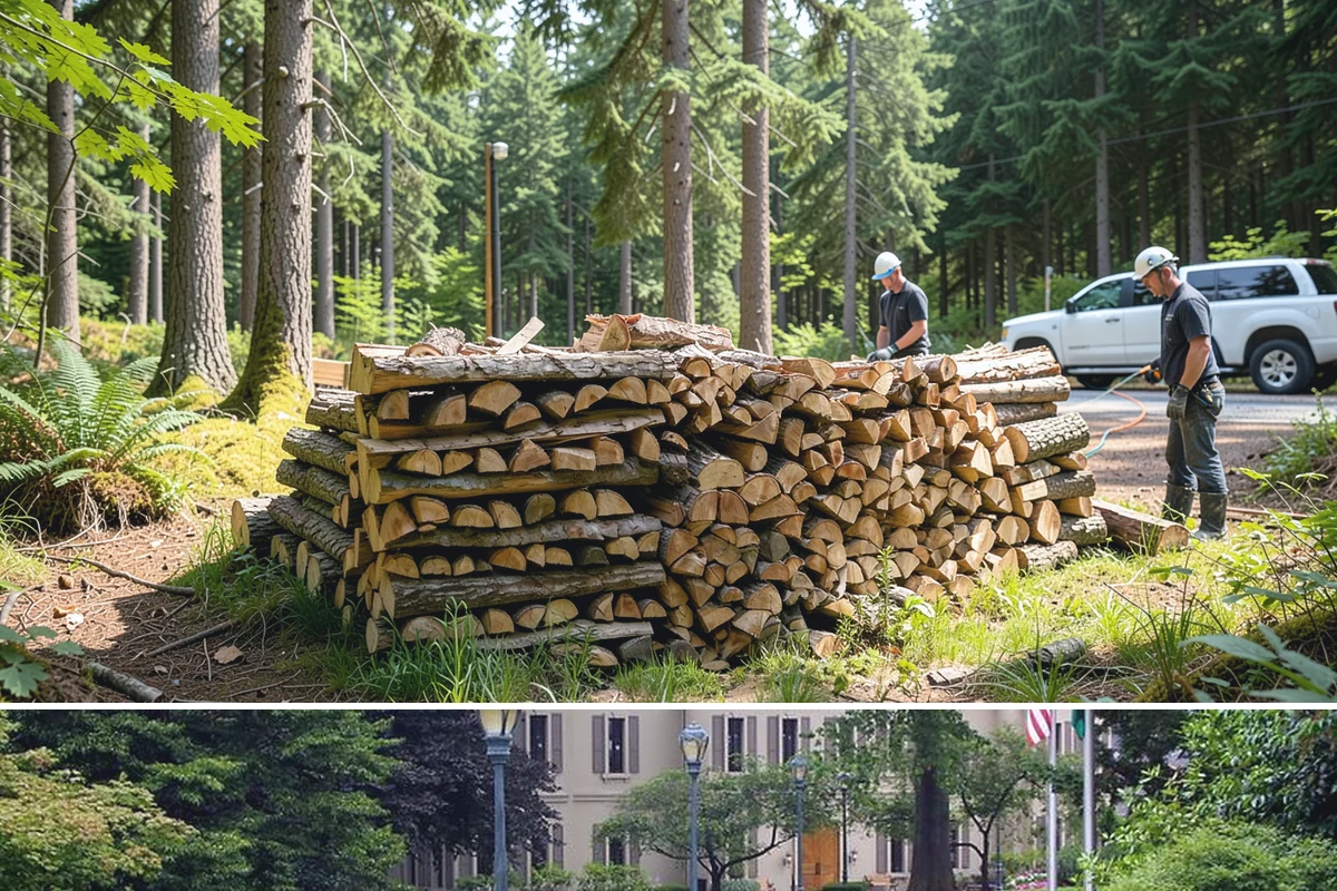 Firewood Racks in Woodinville, King County, WA - Set up a rack in late summer or early fall so wood has a dry base before the rainy season arrives.