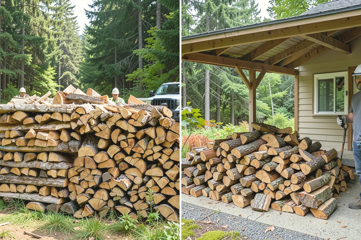 Firewood Racks in Yarrow Point, King County, WA - Review your burn volume and available yard space