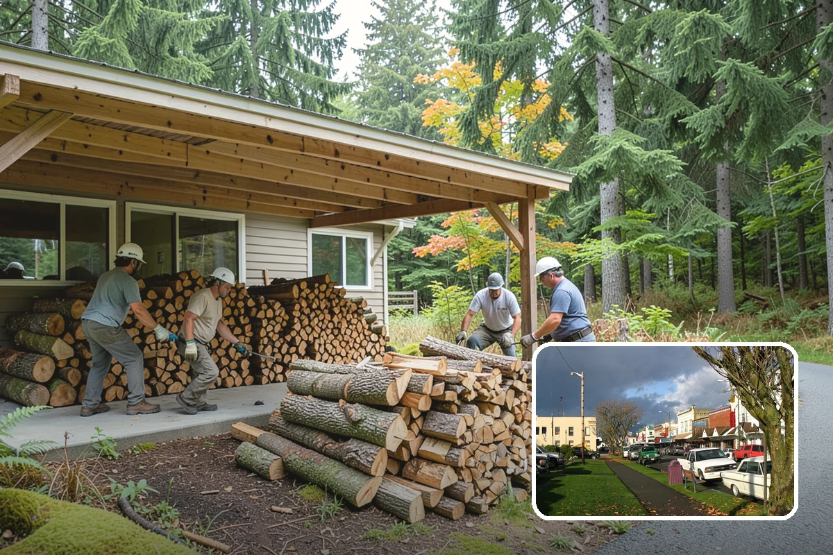 Firewood Recycling in Arlington, Snohomish County, WA - Keeps usable wood out of the landfill