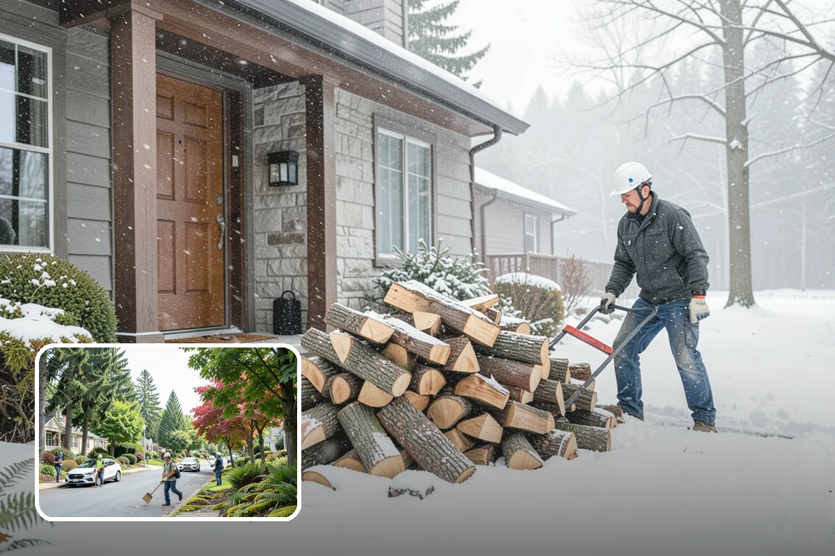 Firewood Recycling in Beaux Arts Village, King County, WA - Keeps usable wood out of the landfill