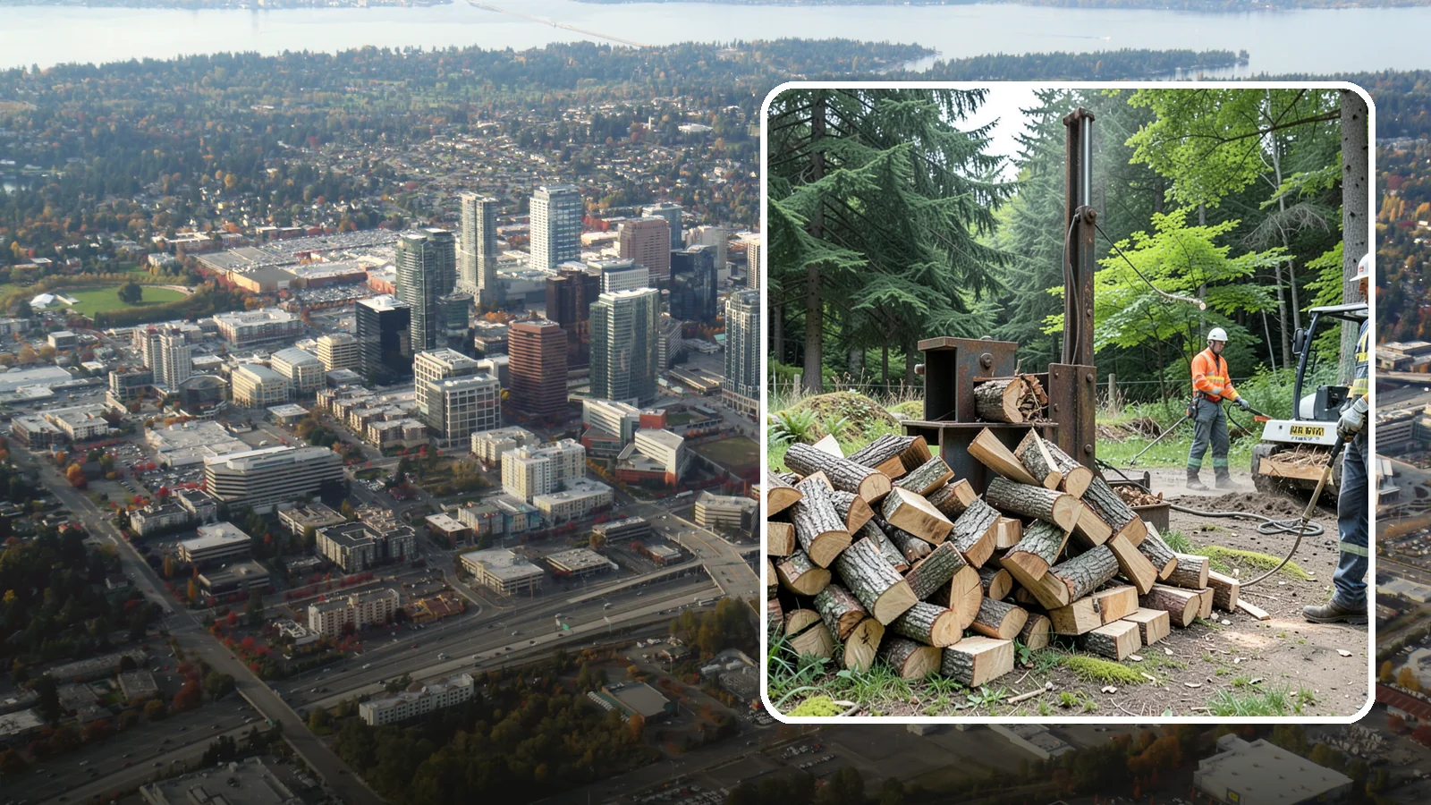 Firewood Recycling in Bellevue, King County, WA - We recover and recycle wood waste into usable firewood instead of sending it to the landfill.