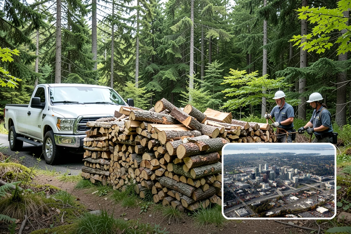 Firewood Recycling in Bellevue, King County, WA - Keeps usable wood out of the landfill