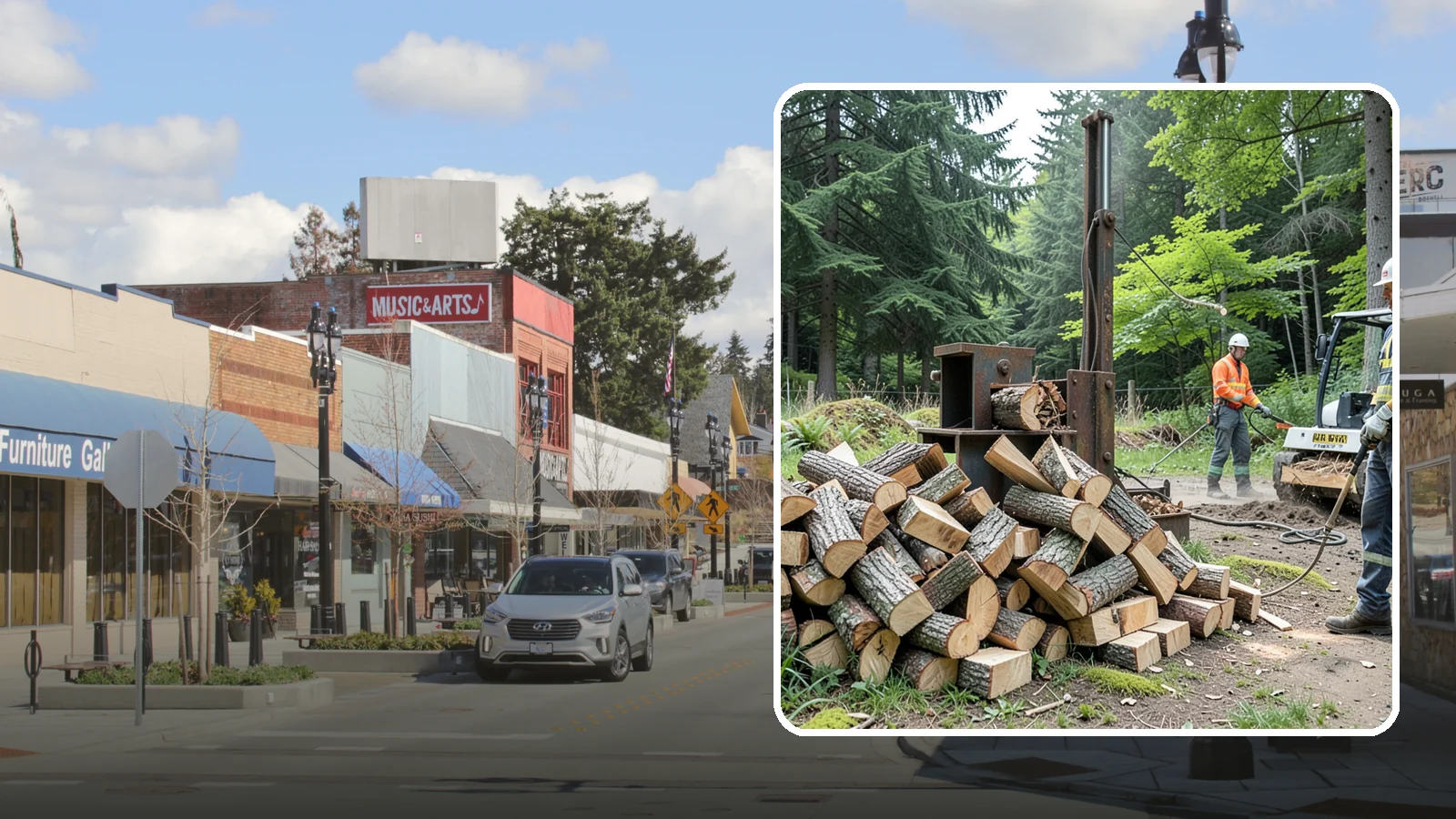 Firewood Recycling in Bothell, King County, WA - We recover and recycle wood waste into usable firewood instead of sending it to the landfill.