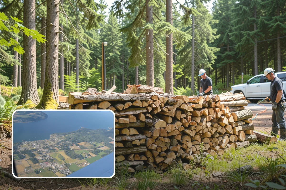 Firewood Recycling in Coupeville, Island County, WA - Keeps usable wood out of the landfill