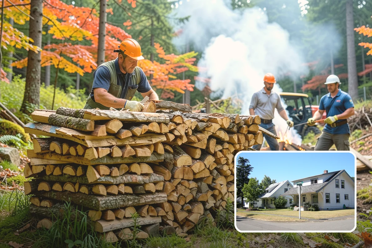 Firewood Recycling in DuPont, Pierce County, WA - Keeps usable wood out of the landfill