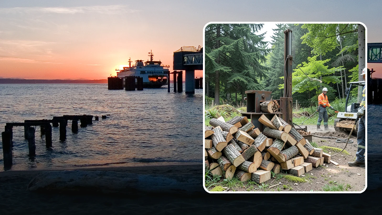 Firewood Recycling in Edmonds, Snohomish County, WA - We recover and recycle wood waste into usable firewood instead of sending it to the landfill.