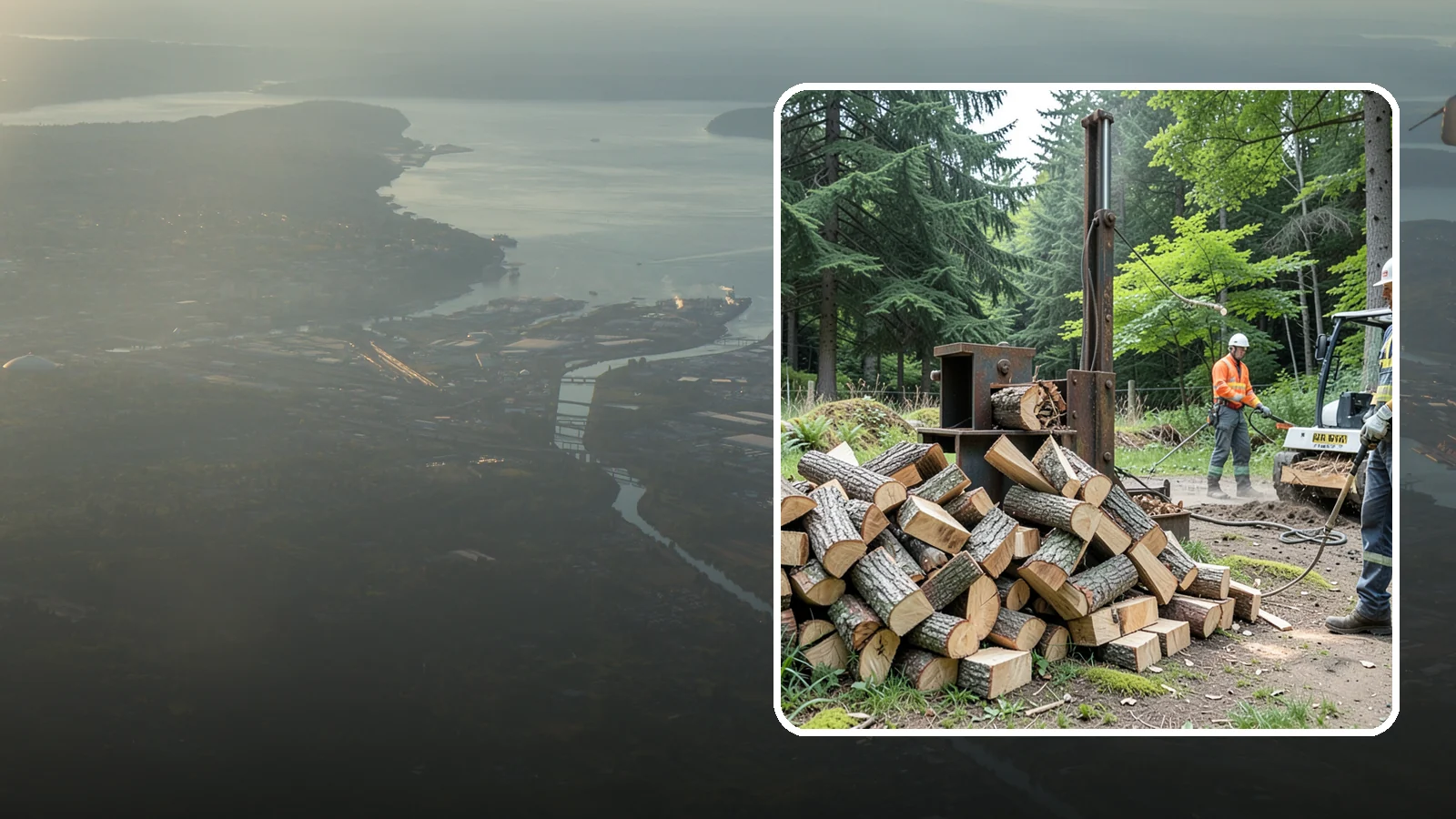 Firewood Recycling in Fife, Pierce County, WA - We recover and recycle wood waste into usable firewood instead of sending it to the landfill.
