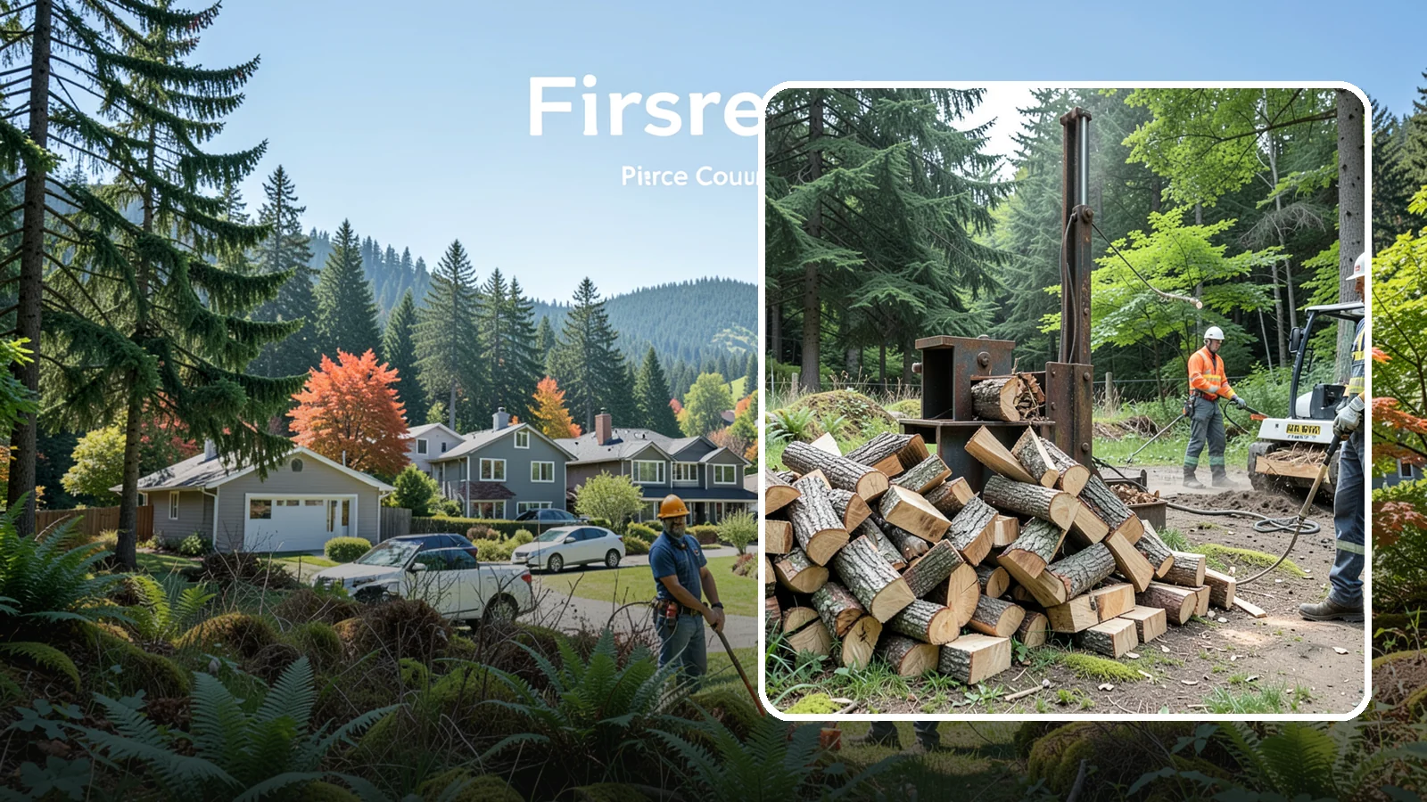 Firewood Recycling in Fircrest, Pierce County, WA - We recover and recycle wood waste into usable firewood instead of sending it to the landfill.