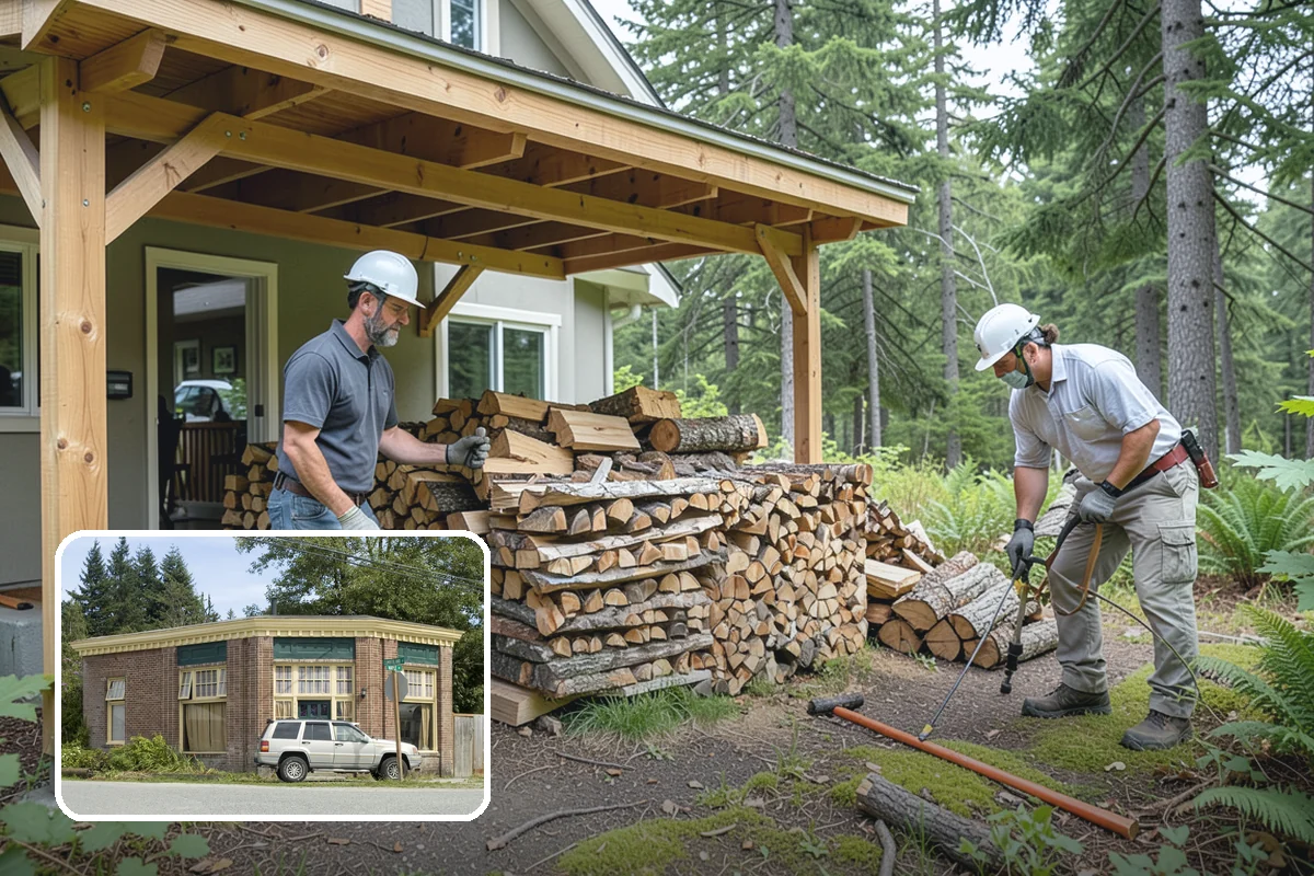 Firewood Recycling in Hamilton, Skagit County, WA - Keeps usable wood out of the landfill