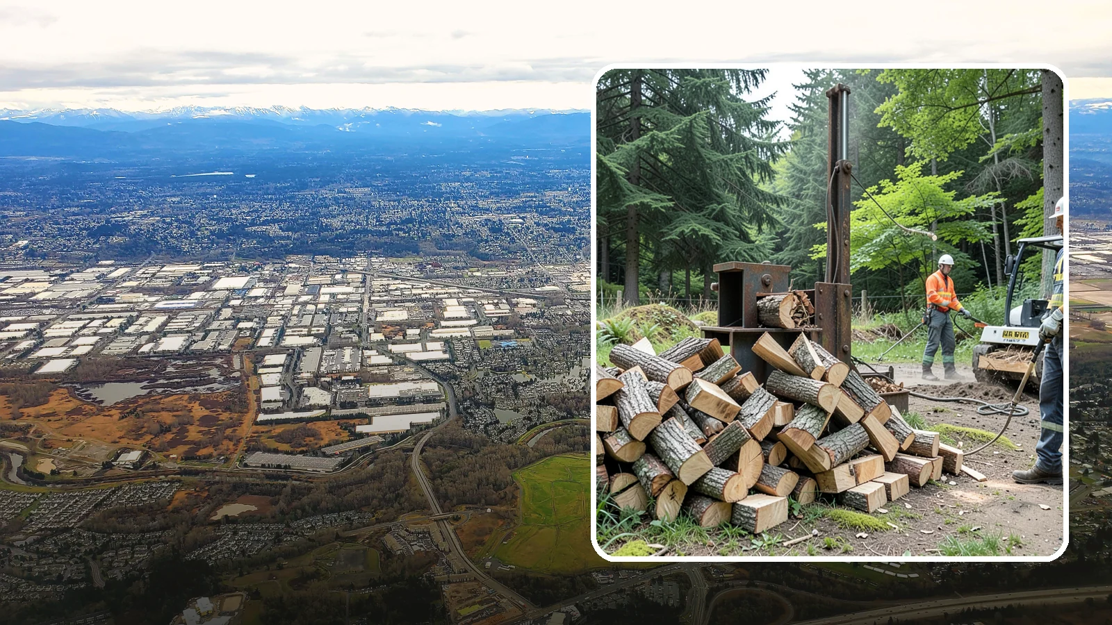 Firewood Recycling in Kent, King County, WA - We recover and recycle wood waste into usable firewood instead of sending it to the landfill.