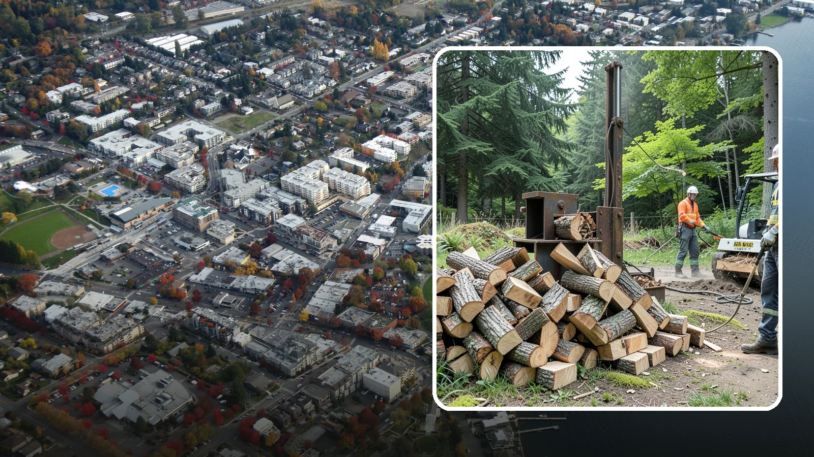 Firewood Recycling in Kirkland, King County, WA - We recover and recycle wood waste into usable firewood instead of sending it to the landfill.
