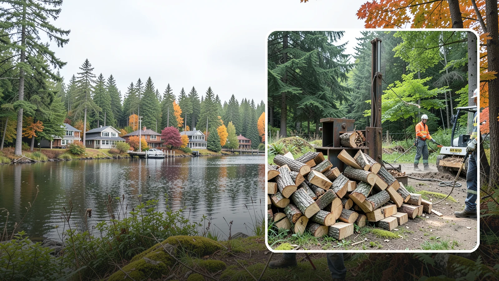 Firewood Recycling in La Conner, Skagit County, WA - We recover and recycle wood waste into usable firewood instead of sending it to the landfill.