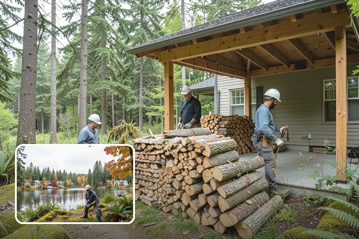Firewood Recycling in La Conner, Skagit County, WA - Keeps usable wood out of the landfill