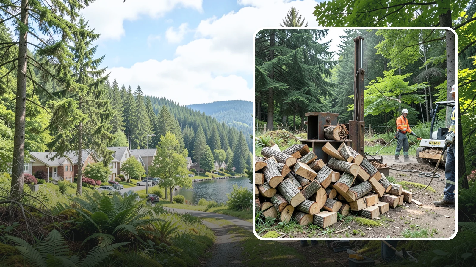 Firewood Recycling in Lake Forest Park, King County, WA - We recover and recycle wood waste into usable firewood instead of sending it to the landfill.
