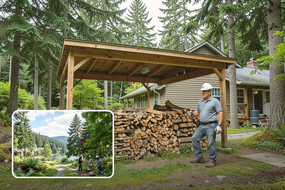 Firewood Recycling in Lake Forest Park, King County, WA - Keeps usable wood out of the landfill