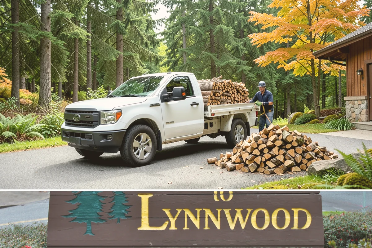 Firewood Recycling in Lynnwood, Snohomish County, WA - Recycling in spring cleanup season captures storm debris and gives recovered wood time to season.