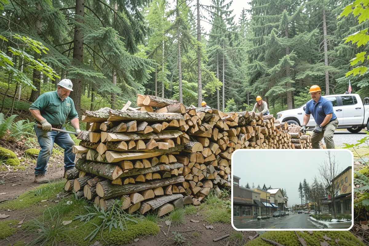 Firewood Recycling in Mill Creek, Snohomish County, WA - Keeps usable wood out of the landfill