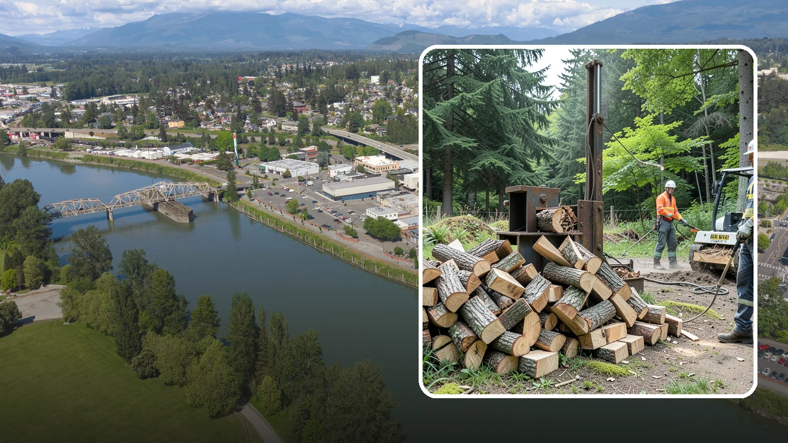Firewood Recycling in Mount Vernon, Skagit County, WA - We recover and recycle wood waste into usable firewood instead of sending it to the landfill.