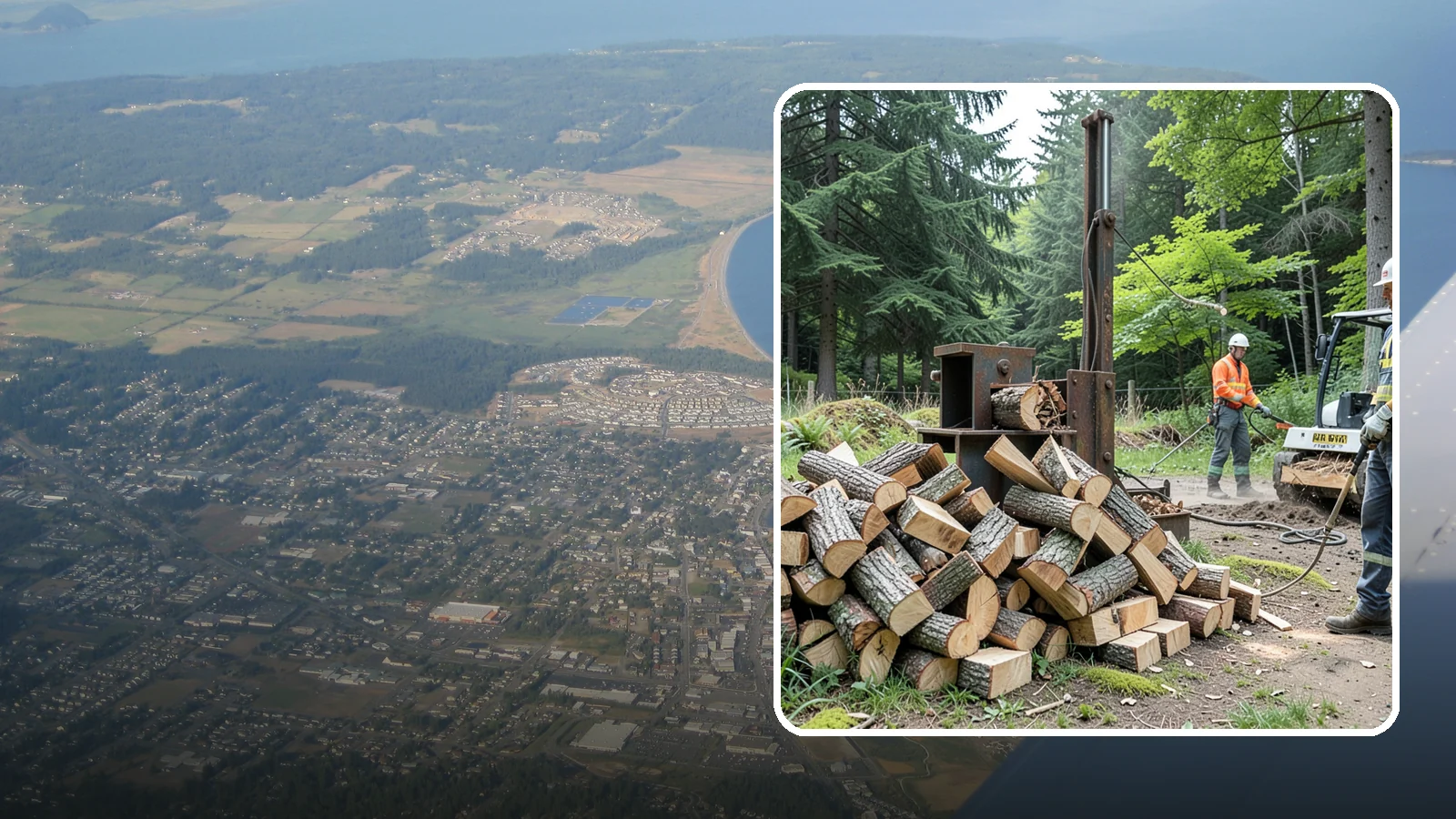 Firewood Recycling in Oak Harbor, Island County, WA - We recover and recycle wood waste into usable firewood instead of sending it to the landfill.