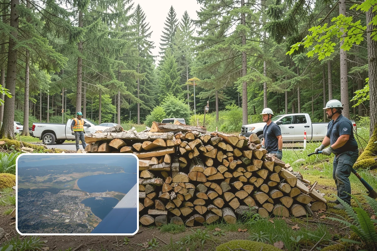 Firewood Recycling in Oak Harbor, Island County, WA - Keeps usable wood out of the landfill