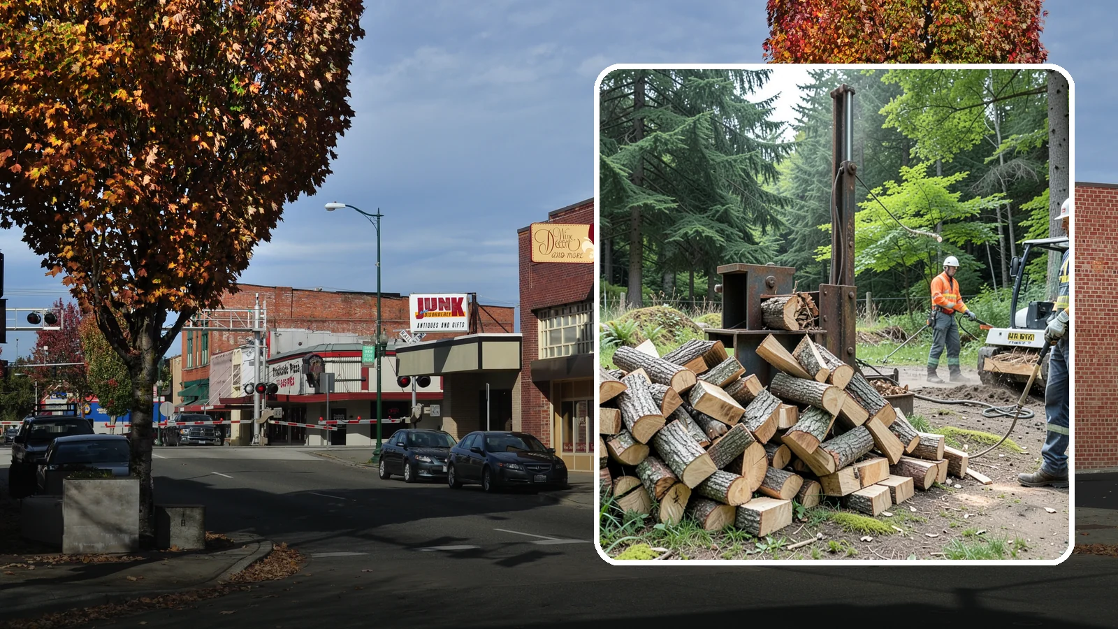 Firewood Recycling in Puyallup, Pierce County, WA - We recover and recycle wood waste into usable firewood instead of sending it to the landfill.