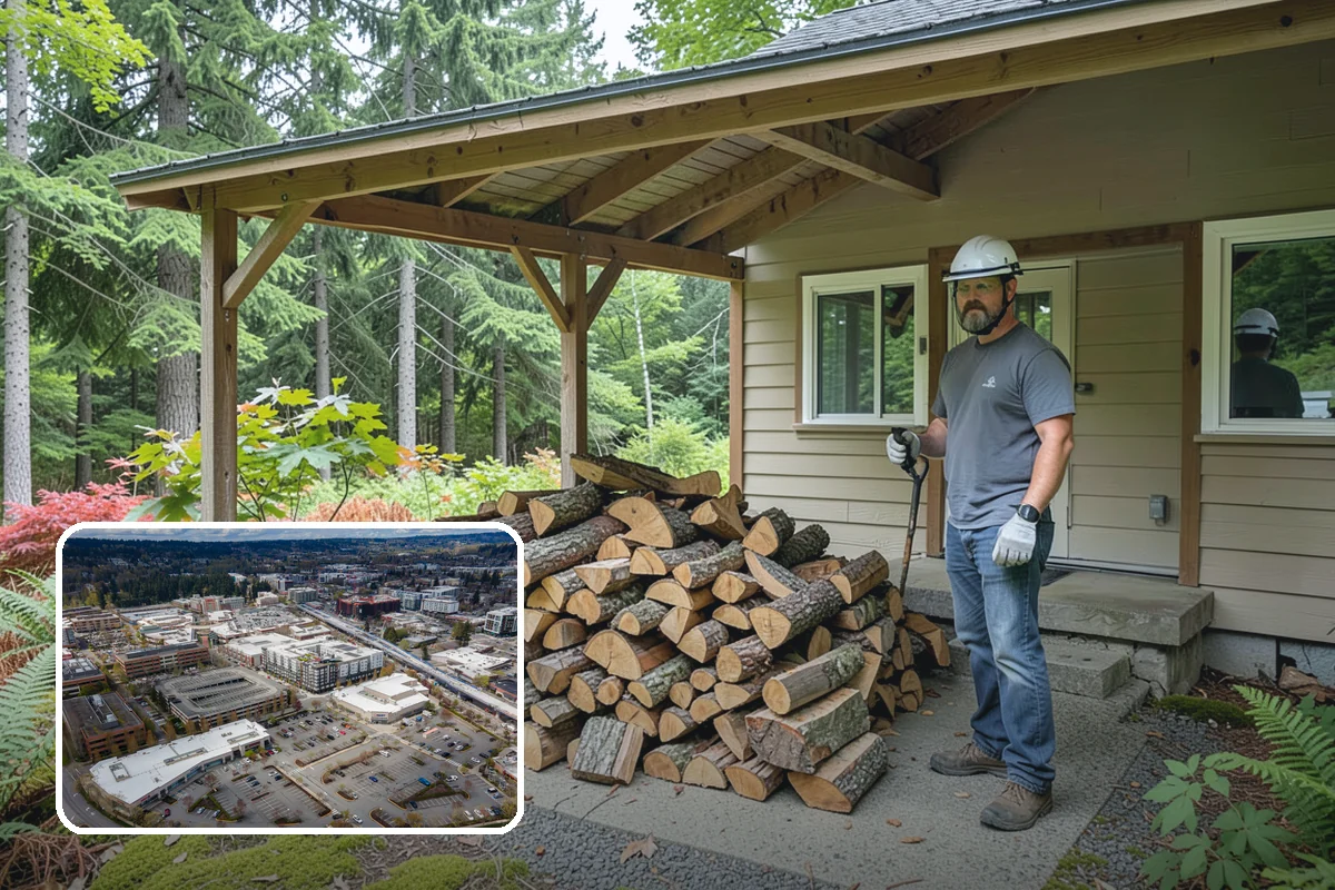 Firewood Recycling in Redmond, King County, WA - Keeps usable wood out of the landfill