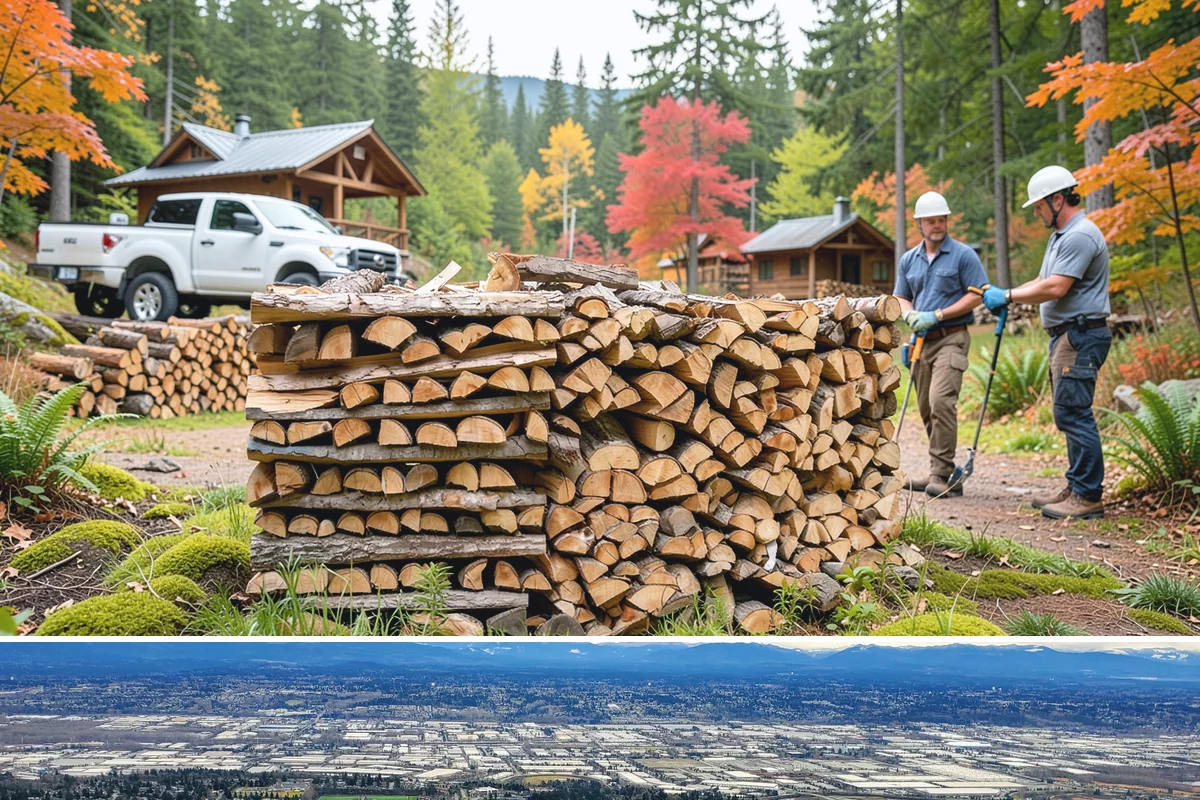 Firewood Recycling in SeaTac, WA - Recycling in spring cleanup season captures storm debris and gives recovered wood time to season.