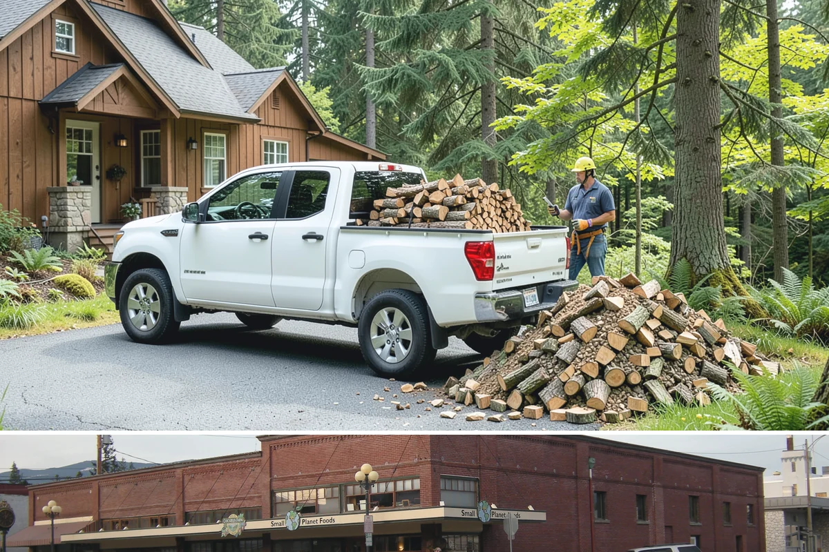 Firewood Recycling in Sedro-Woolley, Skagit County, WA - Recycling in spring cleanup season captures storm debris and gives recovered wood time to season.