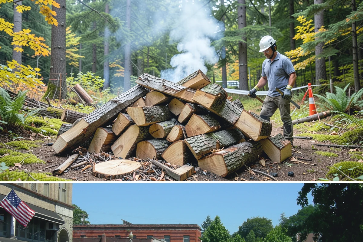 Firewood Recycling in Snohomish, Snohomish County, WA - Recycling in spring cleanup season captures storm debris and gives recovered wood time to season.