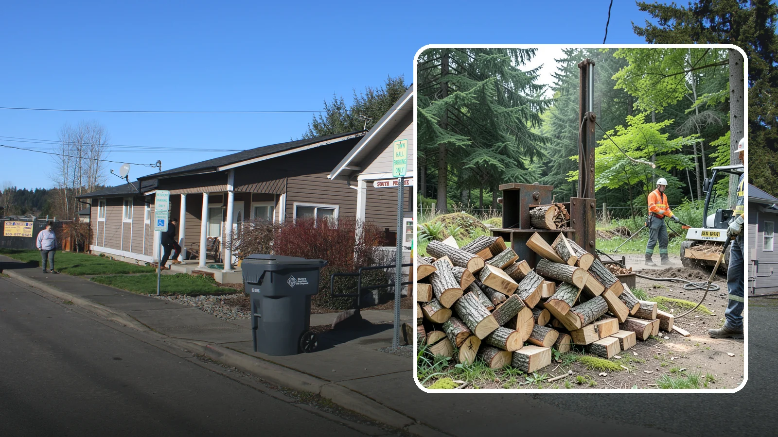 Firewood Recycling in South Prairie, Pierce County, WA - We recover and recycle wood waste into usable firewood instead of sending it to the landfill.