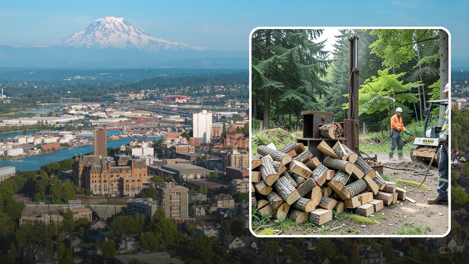 Firewood Recycling in Tacoma, Pierce County, WA - We recover and recycle wood waste into usable firewood instead of sending it to the landfill.