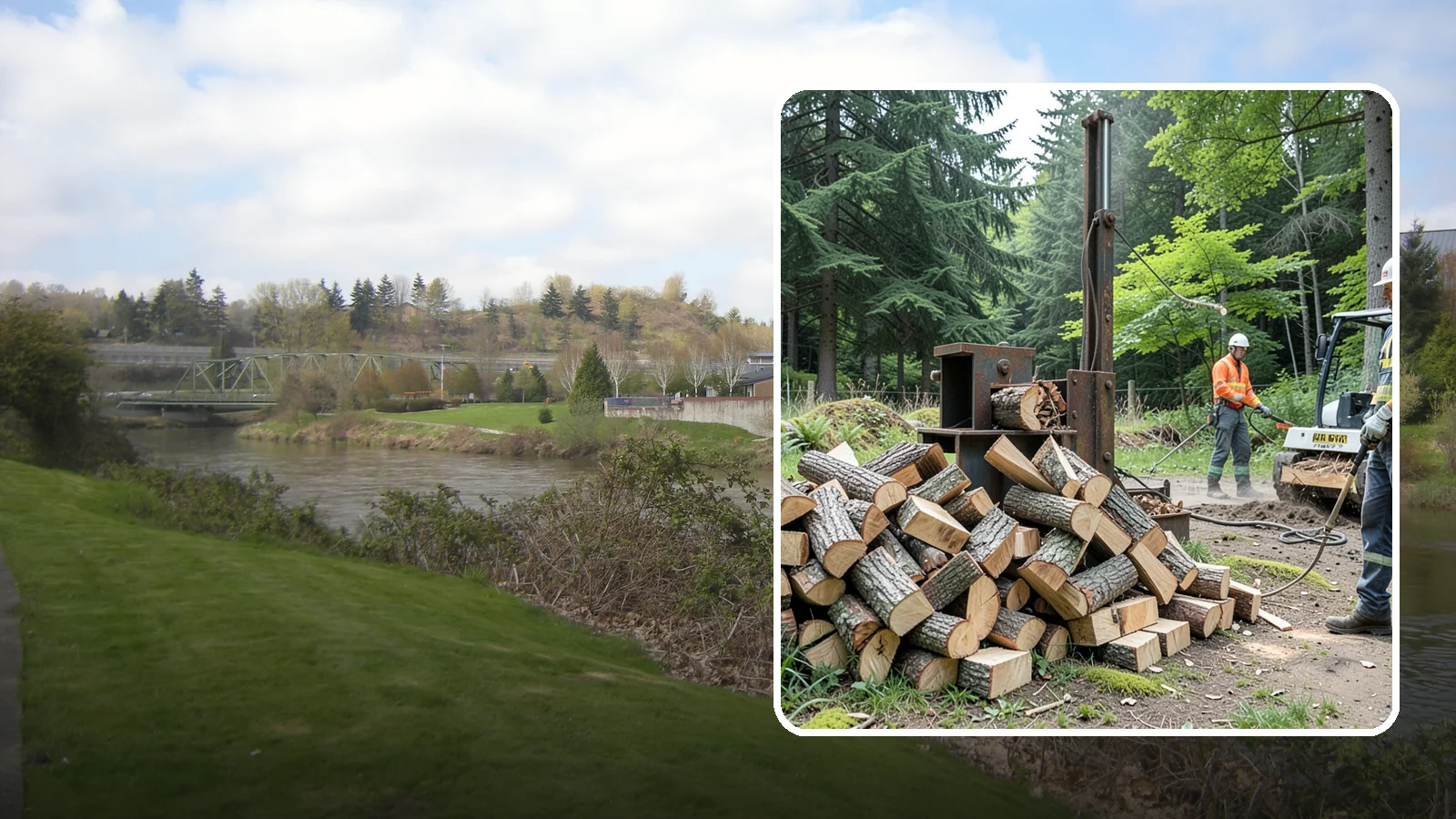 Firewood Recycling in Tukwila, King County, WA - We recover and recycle wood waste into usable firewood instead of sending it to the landfill.