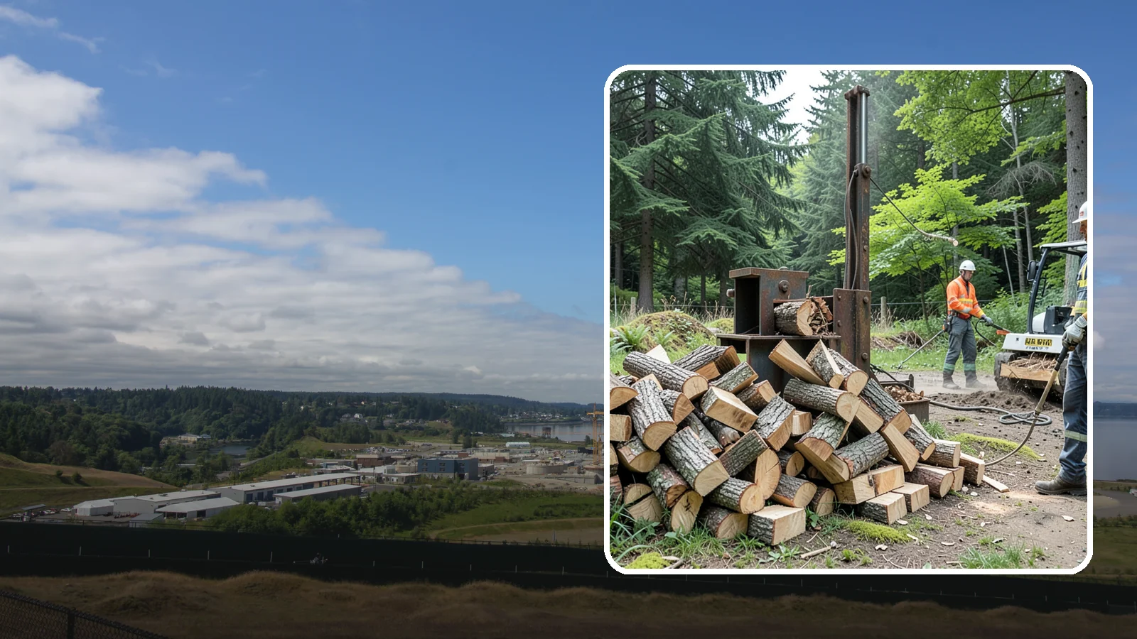 Firewood Recycling in University Place, Pierce County, WA - We recover and recycle wood waste into usable firewood instead of sending it to the landfill.