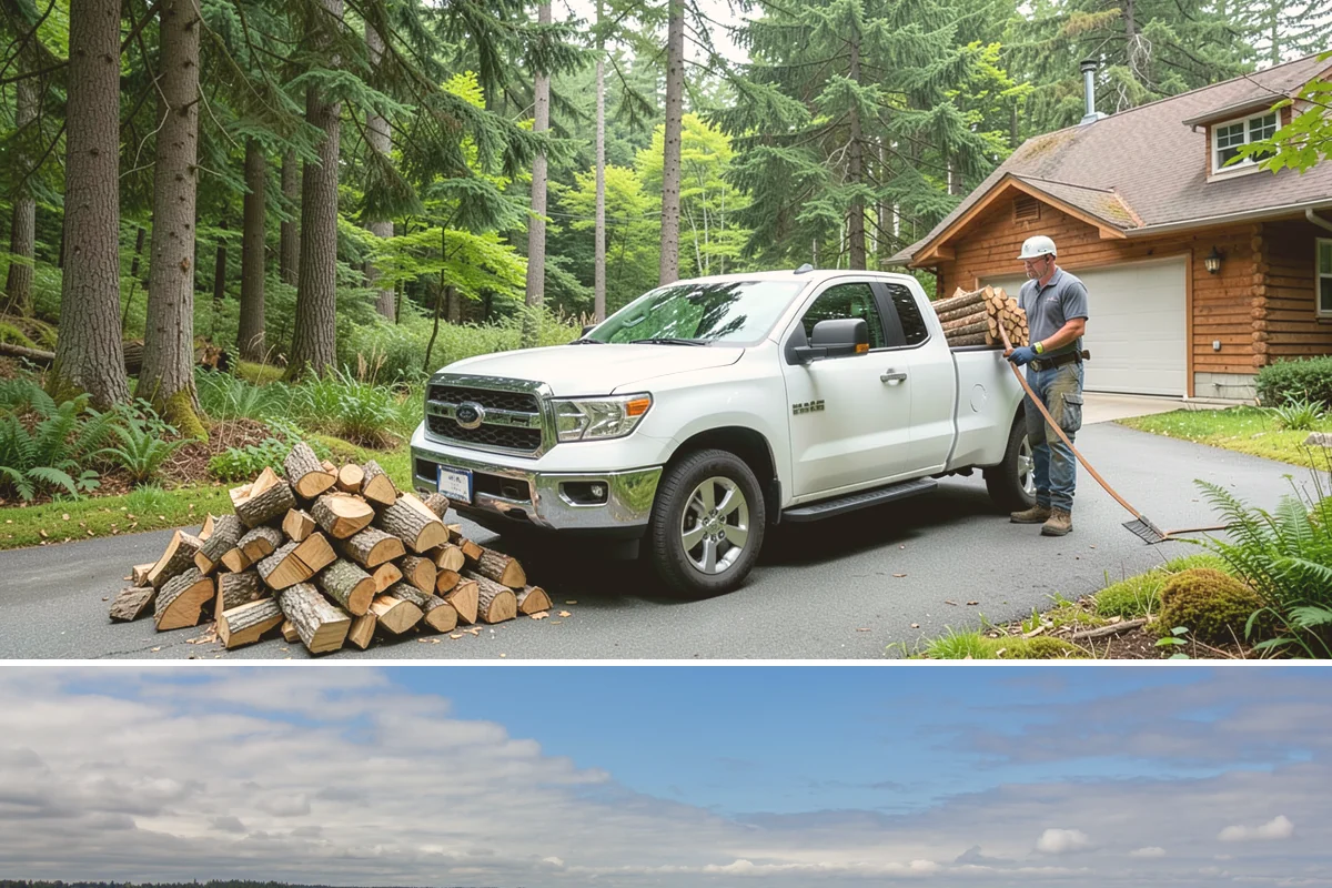 Firewood Recycling in University Place, Pierce County, WA - Recycling in spring cleanup season captures storm debris and gives recovered wood time to season.