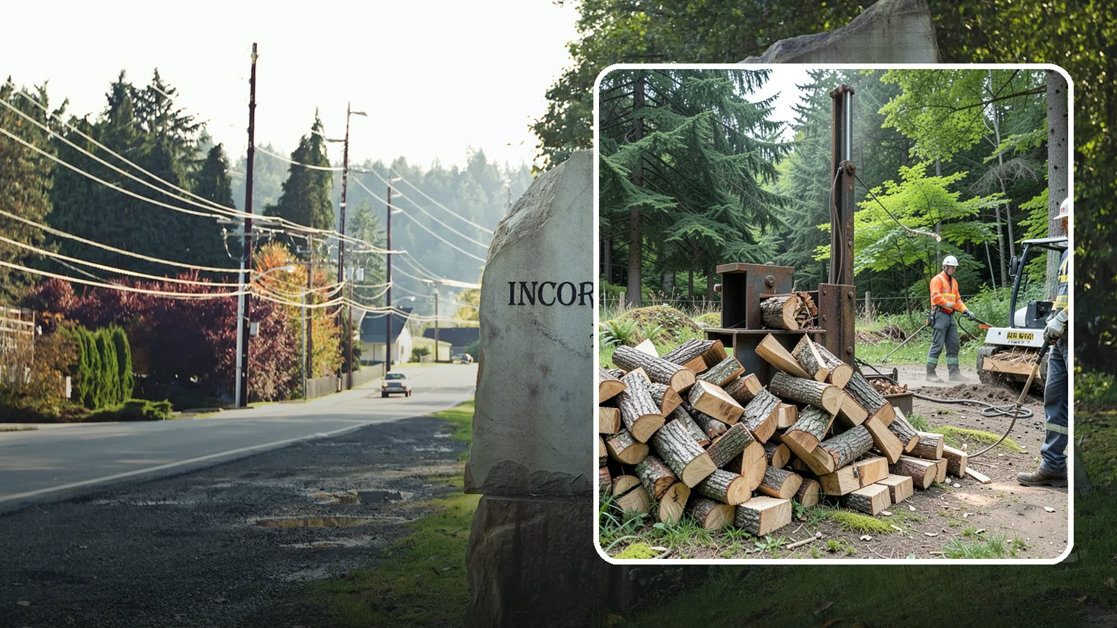 Firewood Recycling in Wilkeson, Pierce County, WA - We recover and recycle wood waste into usable firewood instead of sending it to the landfill.
