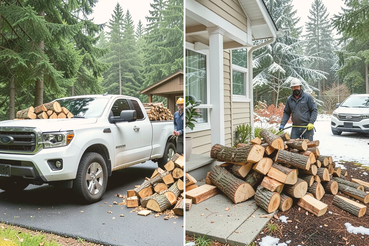 Firewood Relocation in Algona, King County, WA - Show us the wood and where it needs to go